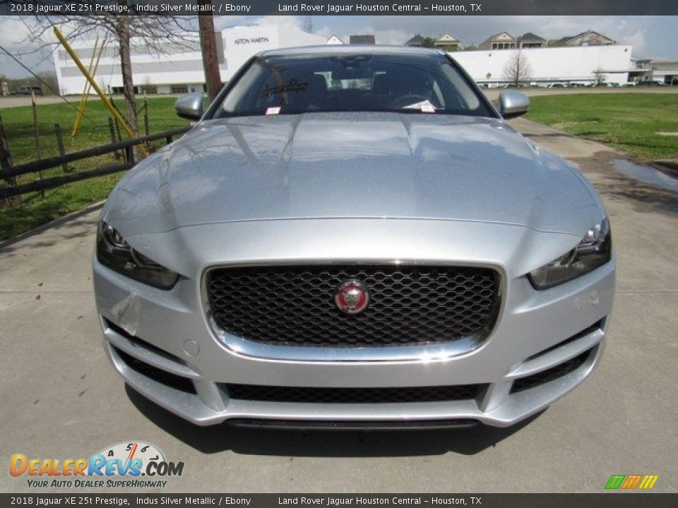 2018 Jaguar XE 25t Prestige Indus Silver Metallic / Ebony Photo #9