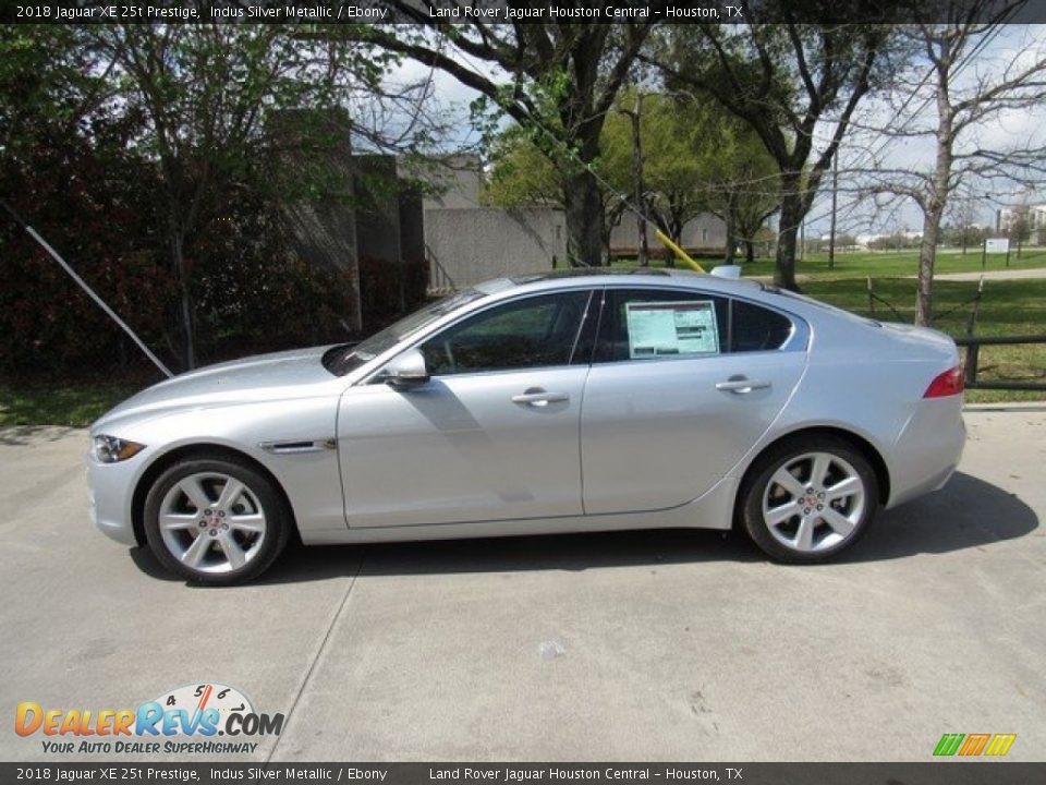 2018 Jaguar XE 25t Prestige Indus Silver Metallic / Ebony Photo #11
