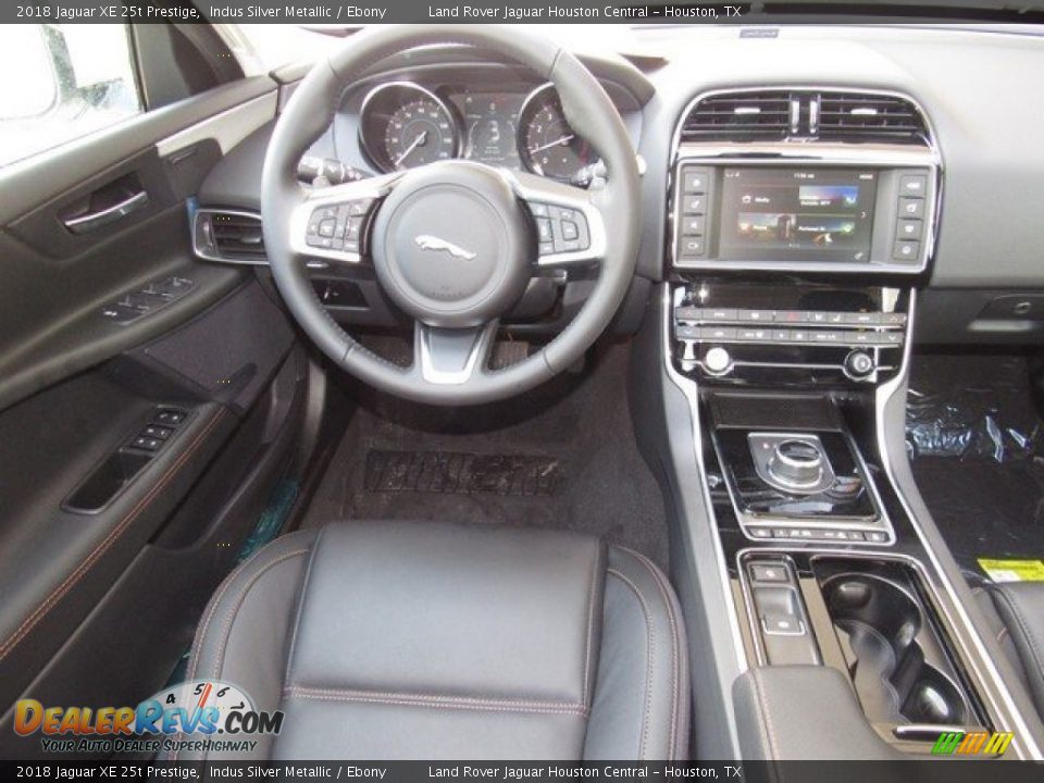 2018 Jaguar XE 25t Prestige Indus Silver Metallic / Ebony Photo #14