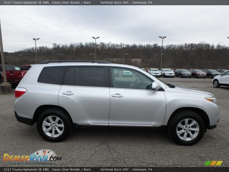 2013 Toyota Highlander SE 4WD Classic Silver Metallic / Black Photo #5