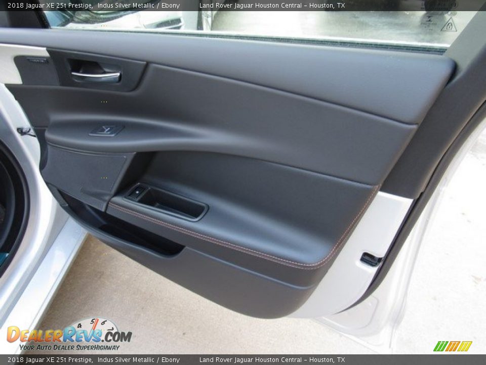 2018 Jaguar XE 25t Prestige Indus Silver Metallic / Ebony Photo #20