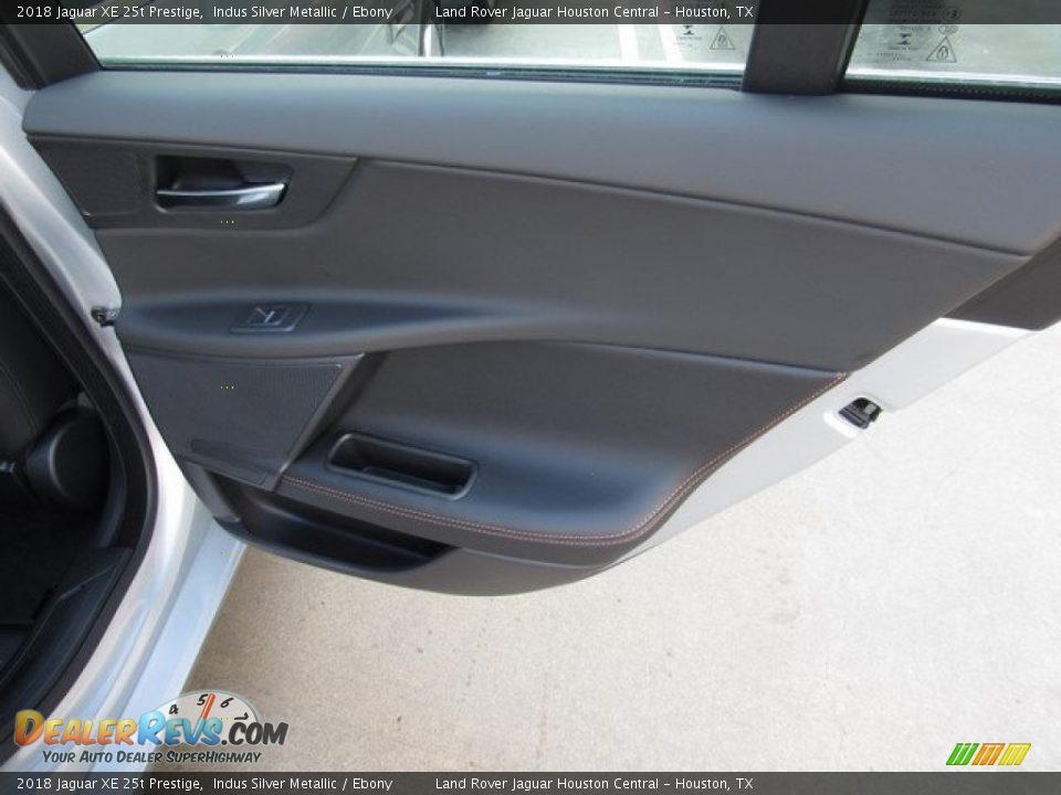 2018 Jaguar XE 25t Prestige Indus Silver Metallic / Ebony Photo #21