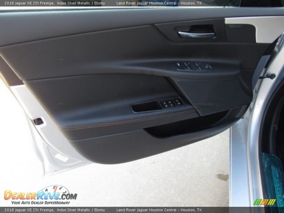 2018 Jaguar XE 25t Prestige Indus Silver Metallic / Ebony Photo #23