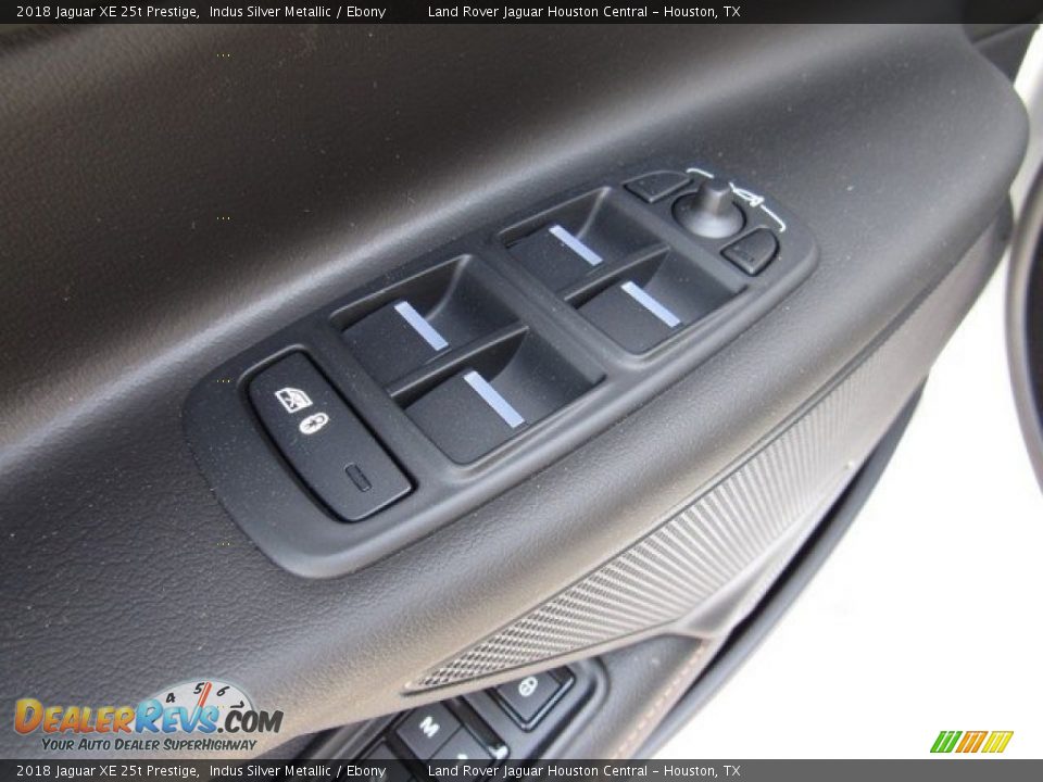 2018 Jaguar XE 25t Prestige Indus Silver Metallic / Ebony Photo #24