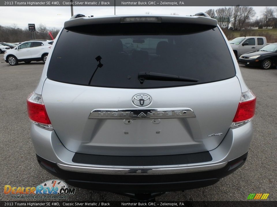 2013 Toyota Highlander SE 4WD Classic Silver Metallic / Black Photo #10
