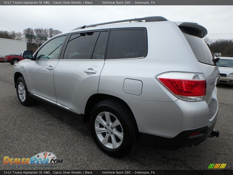 2013 Toyota Highlander SE 4WD Classic Silver Metallic / Black Photo #12