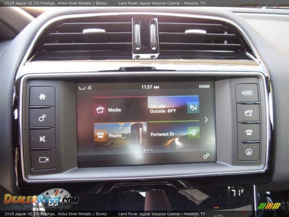 2018 Jaguar XE 25t Prestige Indus Silver Metallic / Ebony Photo #31