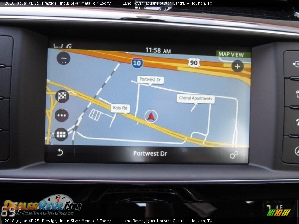 2018 Jaguar XE 25t Prestige Indus Silver Metallic / Ebony Photo #32