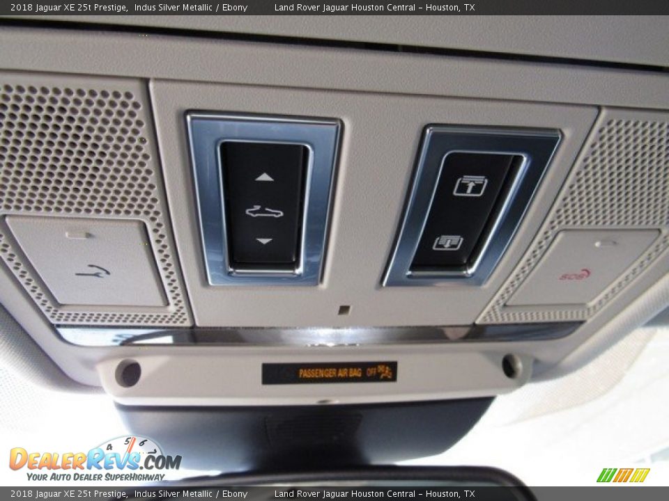 2018 Jaguar XE 25t Prestige Indus Silver Metallic / Ebony Photo #36