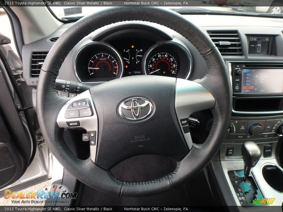 2013 Toyota Highlander SE 4WD Classic Silver Metallic / Black Photo #26