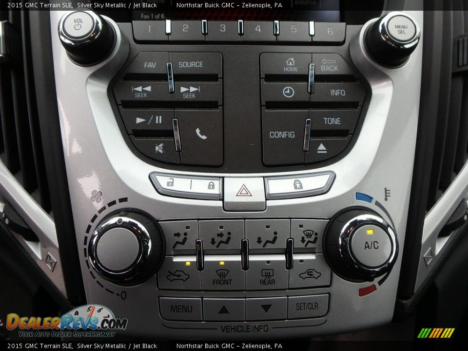 2015 GMC Terrain SLE Silver Sky Metallic / Jet Black Photo #26
