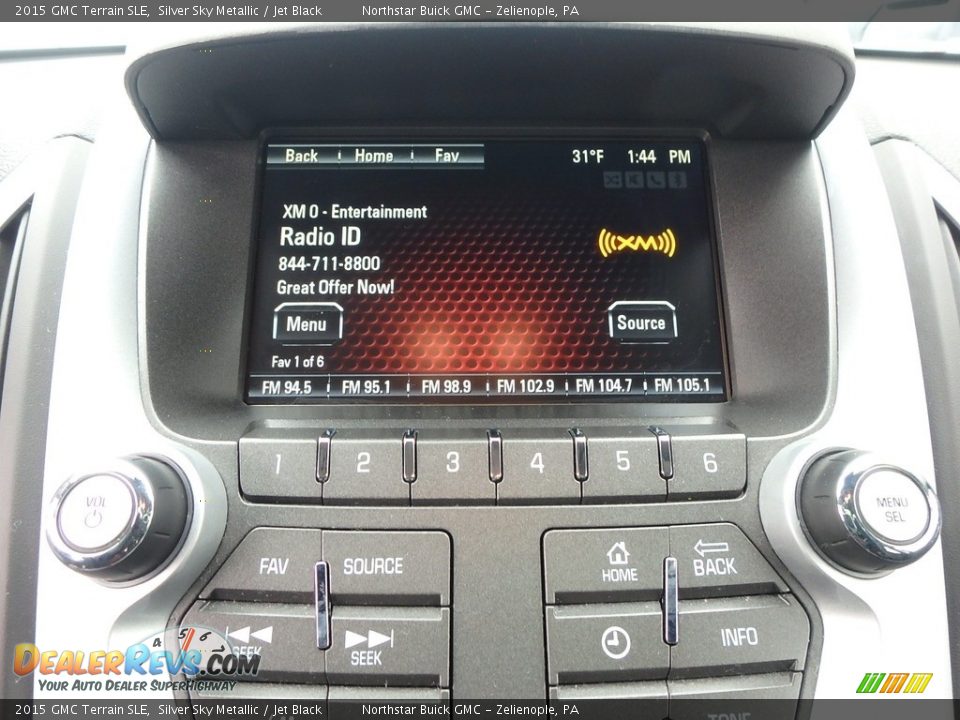 2015 GMC Terrain SLE Silver Sky Metallic / Jet Black Photo #27