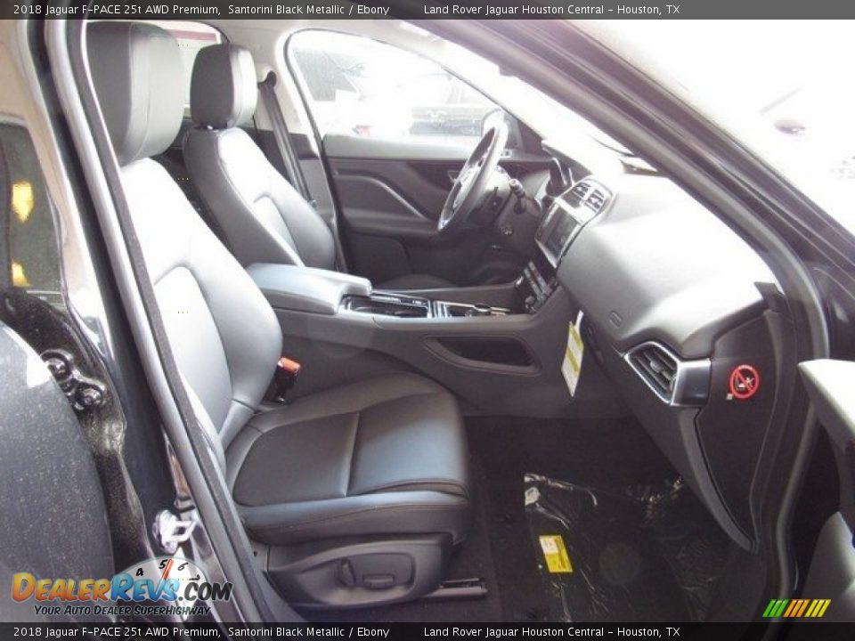 2018 Jaguar F-PACE 25t AWD Premium Santorini Black Metallic / Ebony Photo #5