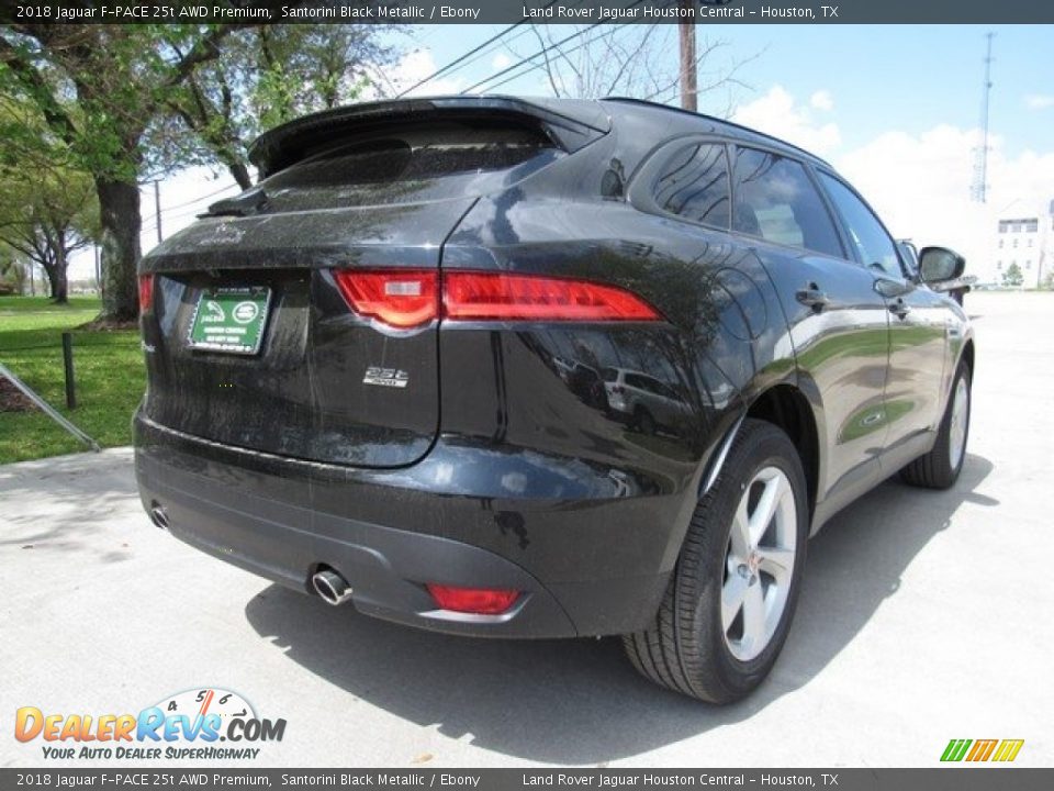 2018 Jaguar F-PACE 25t AWD Premium Santorini Black Metallic / Ebony Photo #7