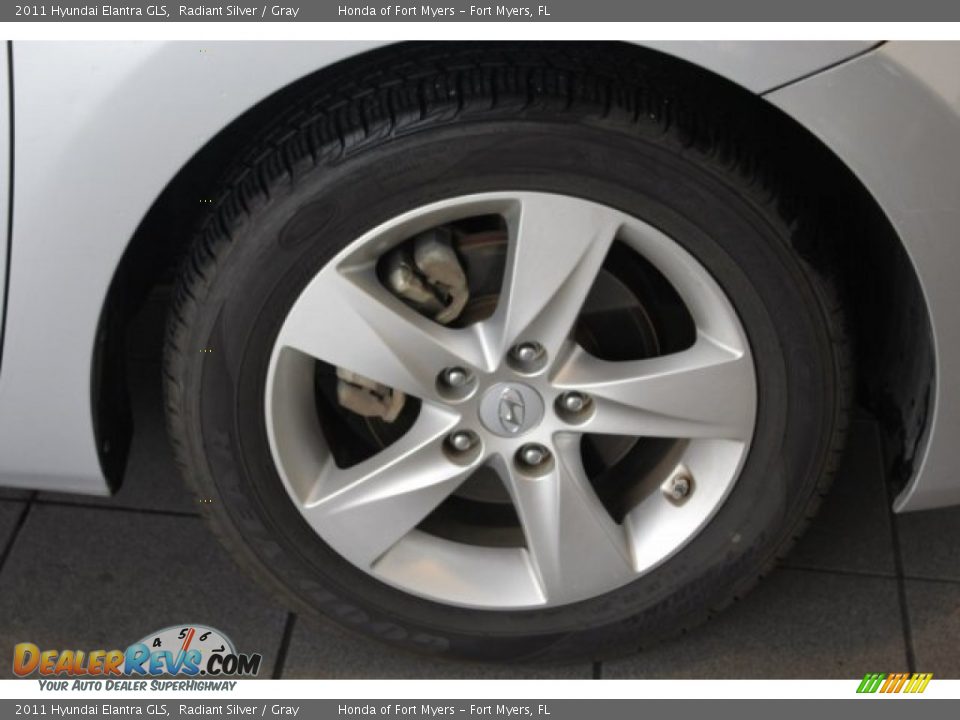 2011 Hyundai Elantra GLS Radiant Silver / Gray Photo #10