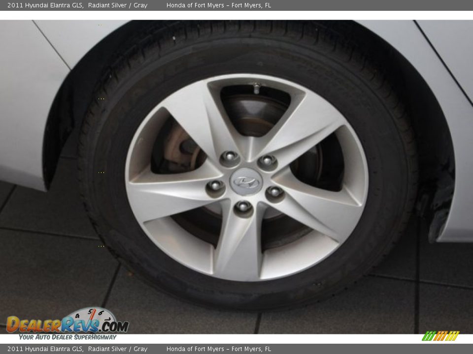 2011 Hyundai Elantra GLS Radiant Silver / Gray Photo #11