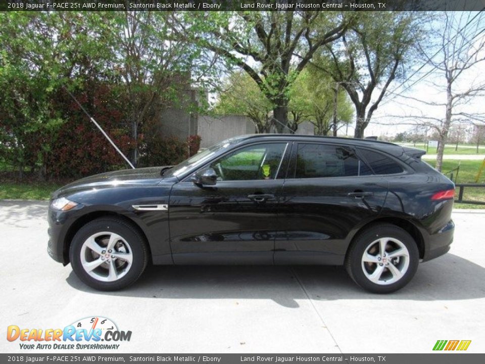 2018 Jaguar F-PACE 25t AWD Premium Santorini Black Metallic / Ebony Photo #11