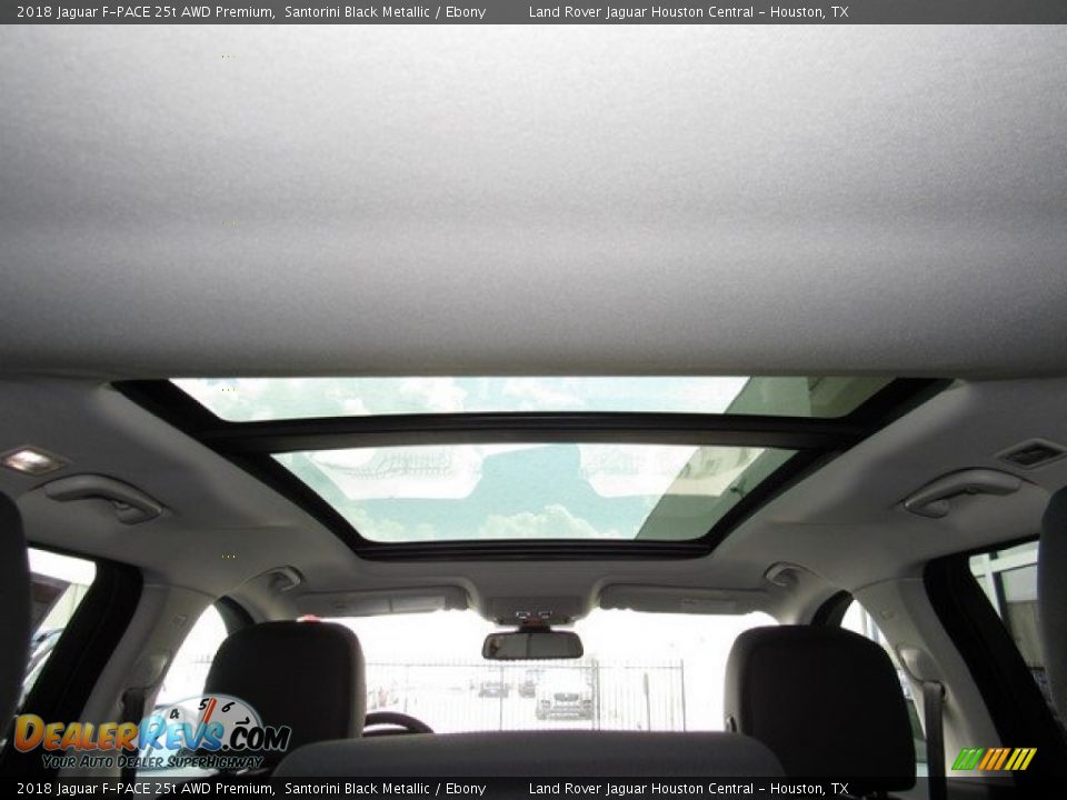 2018 Jaguar F-PACE 25t AWD Premium Santorini Black Metallic / Ebony Photo #18