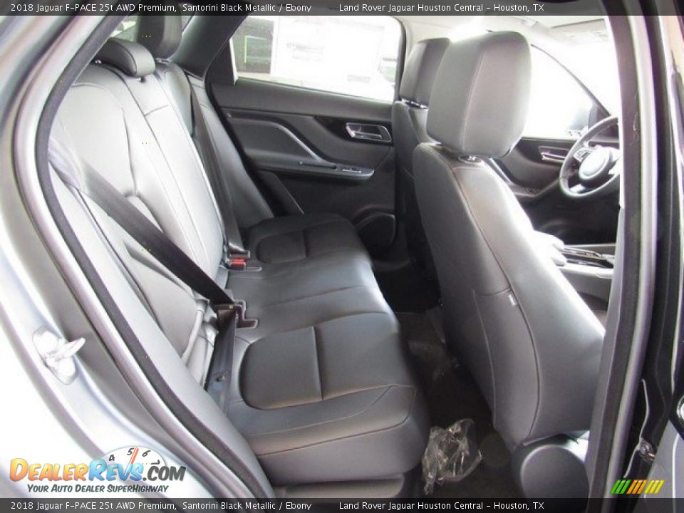 2018 Jaguar F-PACE 25t AWD Premium Santorini Black Metallic / Ebony Photo #19