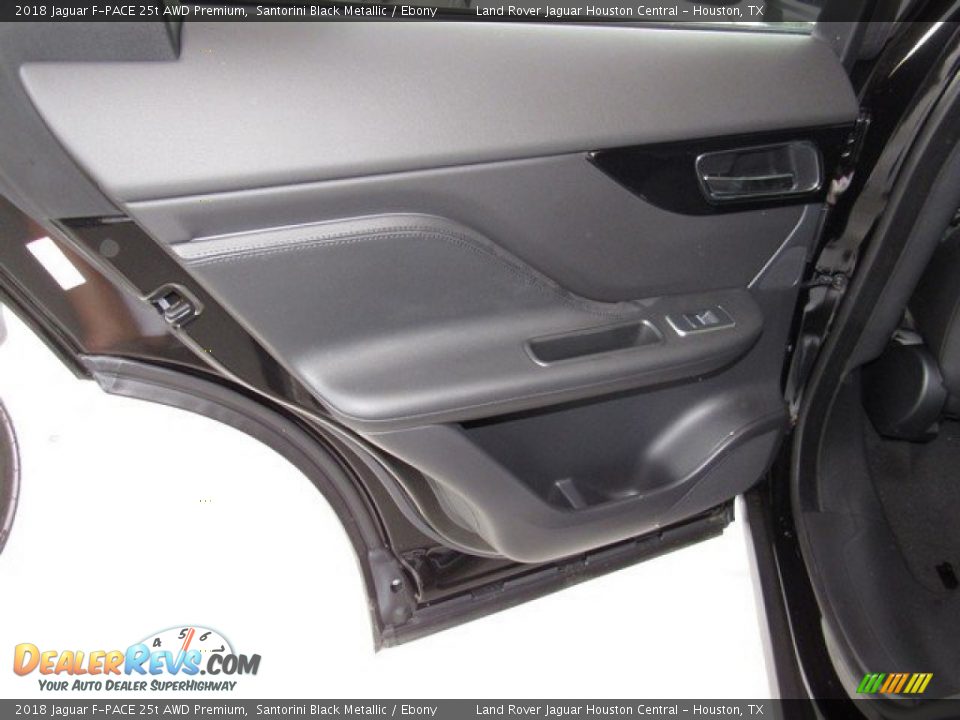 2018 Jaguar F-PACE 25t AWD Premium Santorini Black Metallic / Ebony Photo #23