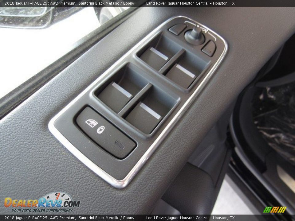 2018 Jaguar F-PACE 25t AWD Premium Santorini Black Metallic / Ebony Photo #25