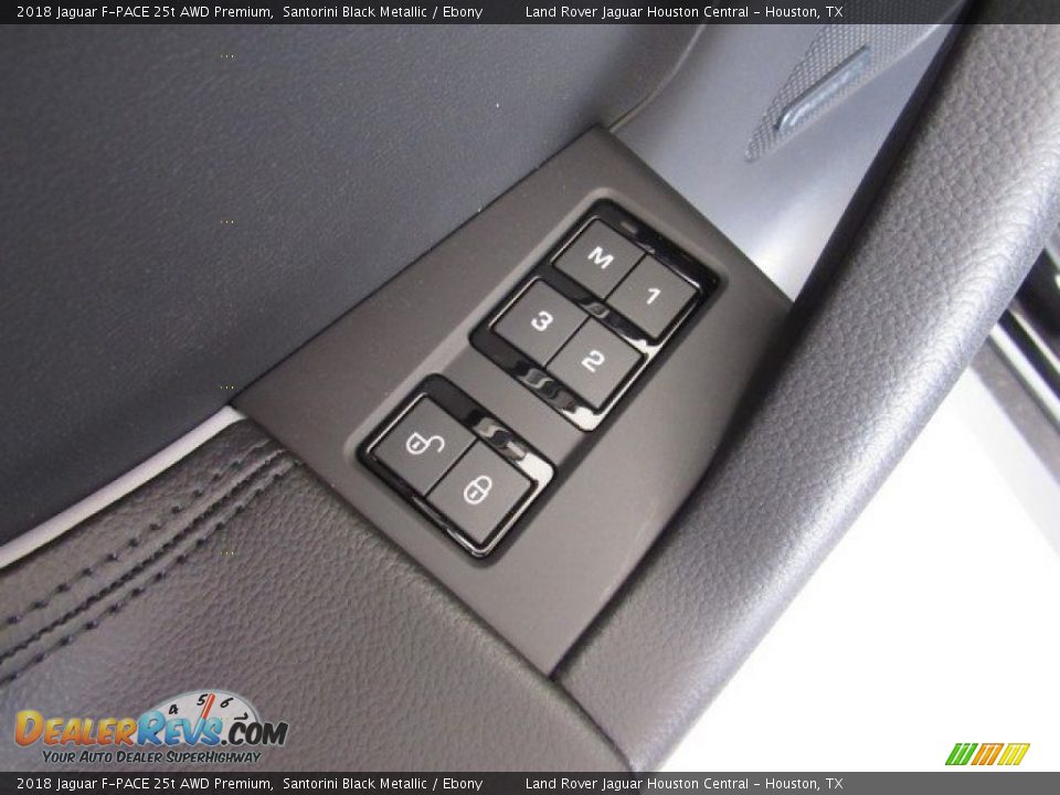 2018 Jaguar F-PACE 25t AWD Premium Santorini Black Metallic / Ebony Photo #26