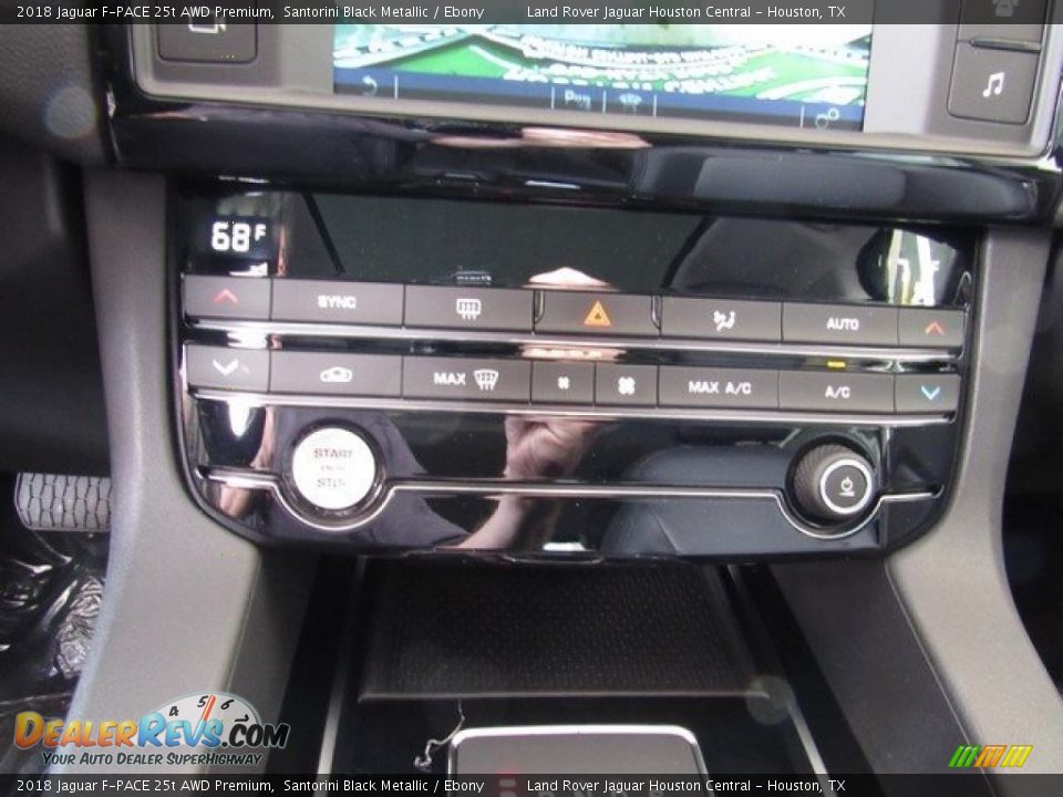 2018 Jaguar F-PACE 25t AWD Premium Santorini Black Metallic / Ebony Photo #34