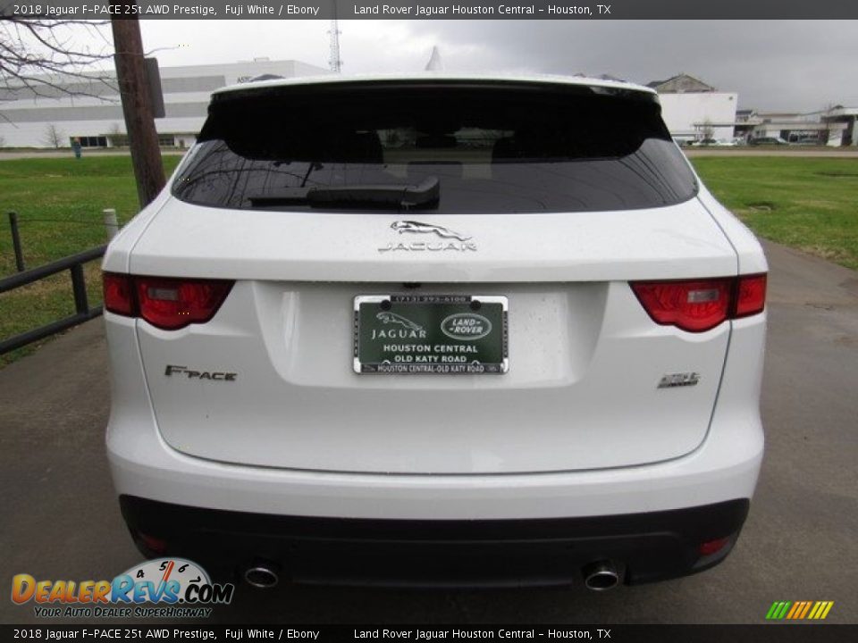 2018 Jaguar F-PACE 25t AWD Prestige Fuji White / Ebony Photo #8