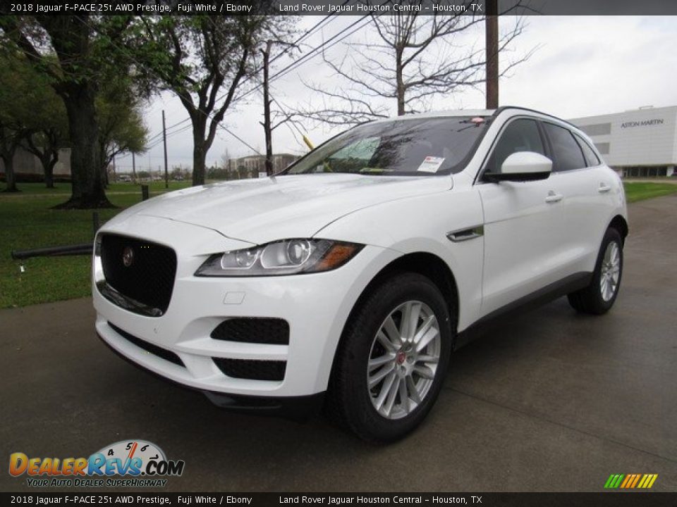 2018 Jaguar F-PACE 25t AWD Prestige Fuji White / Ebony Photo #10