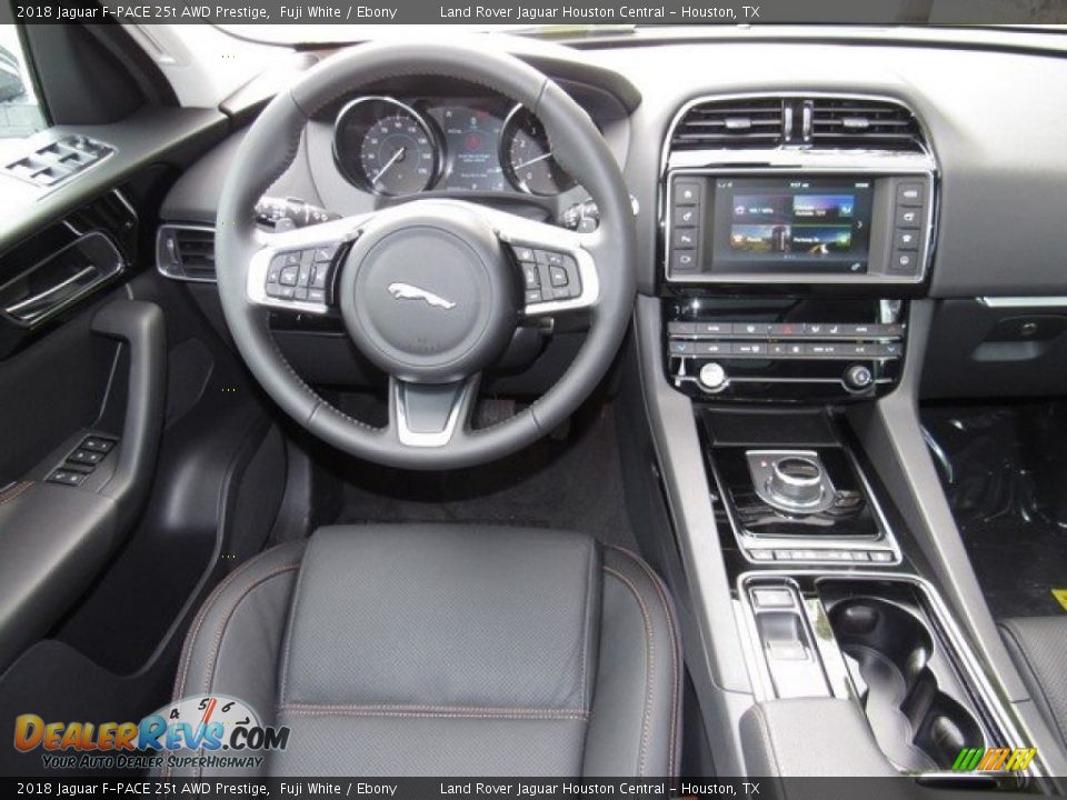 2018 Jaguar F-PACE 25t AWD Prestige Fuji White / Ebony Photo #14