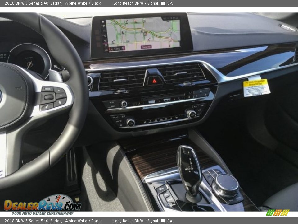 2018 BMW 5 Series 540i Sedan Alpine White / Black Photo #6