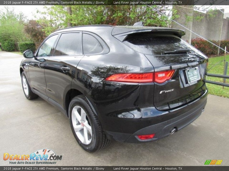 2018 Jaguar F-PACE 25t AWD Premium Santorini Black Metallic / Ebony Photo #12