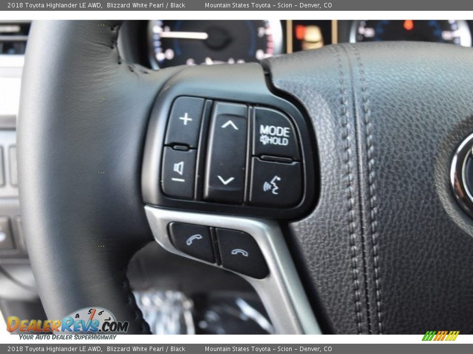2018 Toyota Highlander LE AWD Blizzard White Pearl / Black Photo #28
