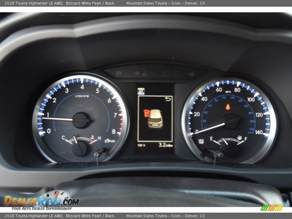 2018 Toyota Highlander LE AWD Blizzard White Pearl / Black Photo #30