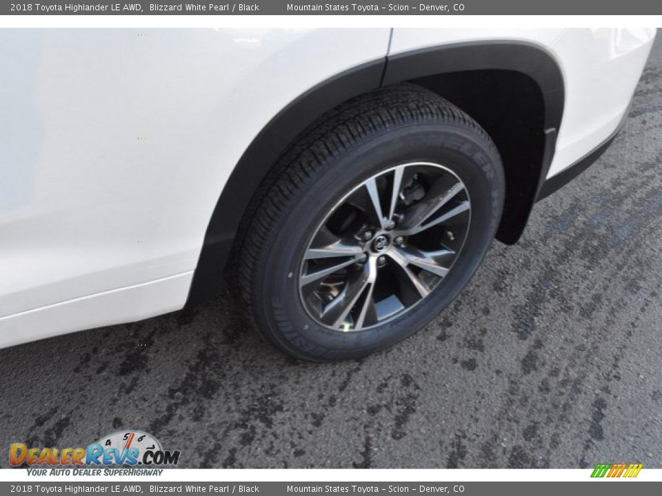 2018 Toyota Highlander LE AWD Blizzard White Pearl / Black Photo #34