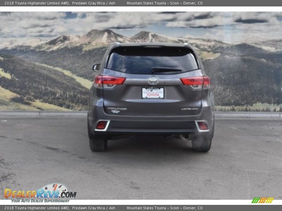 2018 Toyota Highlander Limited AWD Predawn Gray Mica / Ash Photo #4