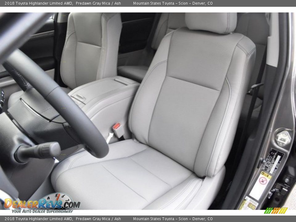 2018 Toyota Highlander Limited AWD Predawn Gray Mica / Ash Photo #7