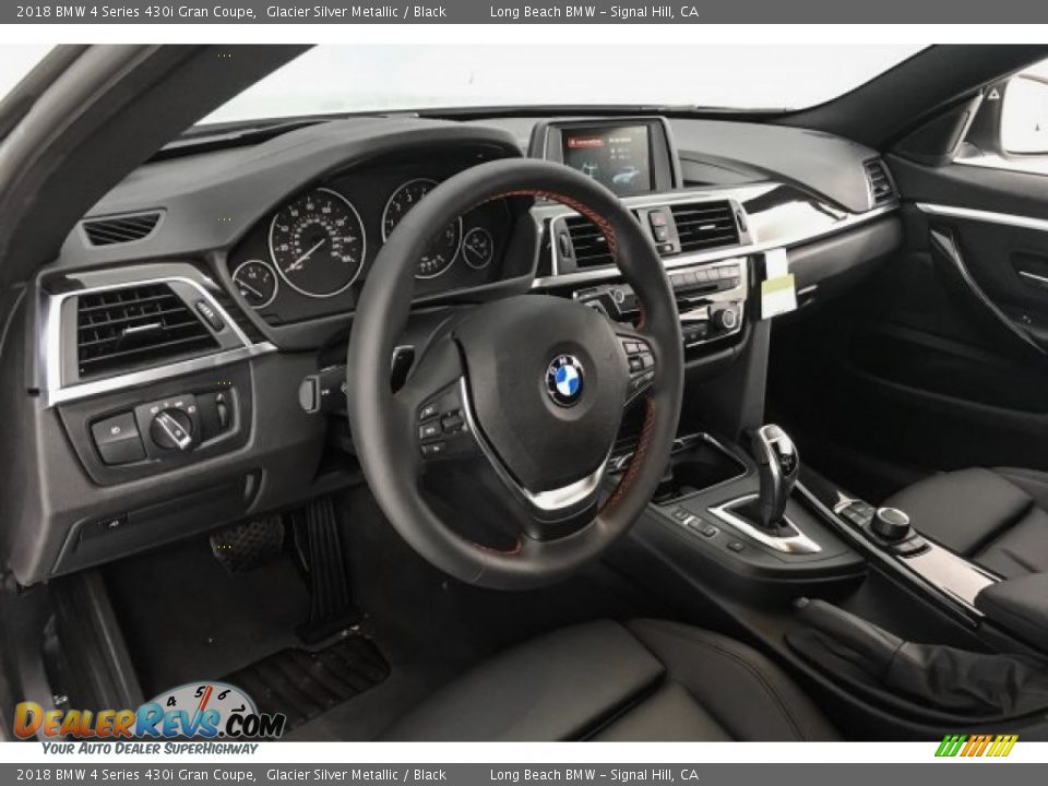 2018 BMW 4 Series 430i Gran Coupe Glacier Silver Metallic / Black Photo #5
