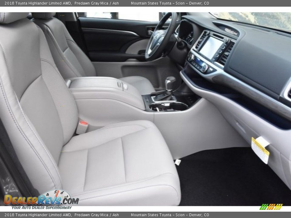 2018 Toyota Highlander Limited AWD Predawn Gray Mica / Ash Photo #12