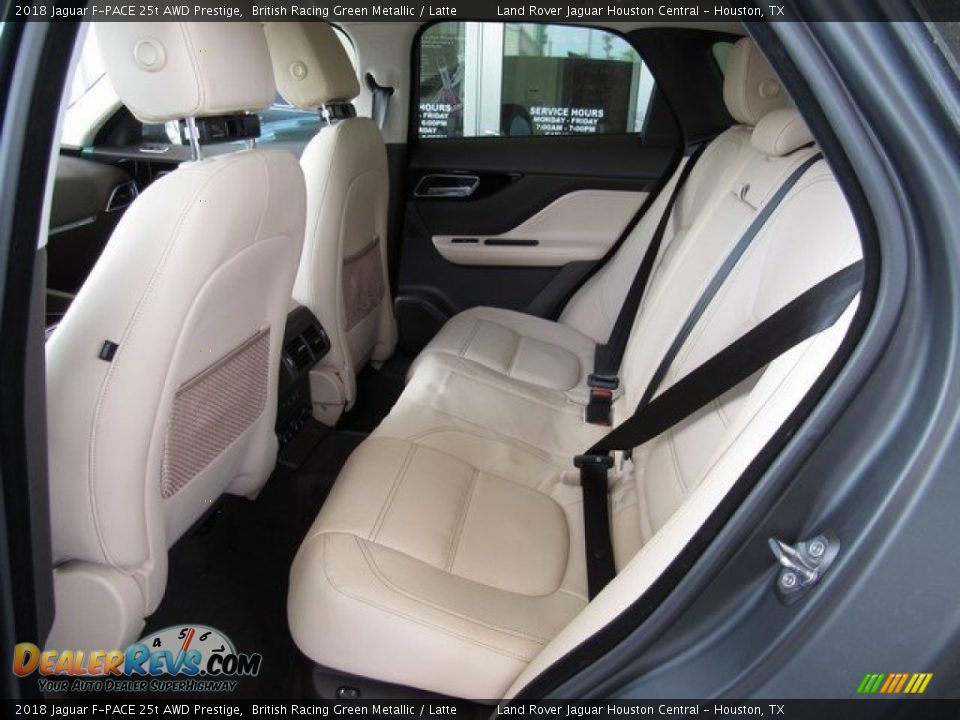 2018 Jaguar F-PACE 25t AWD Prestige British Racing Green Metallic / Latte Photo #12