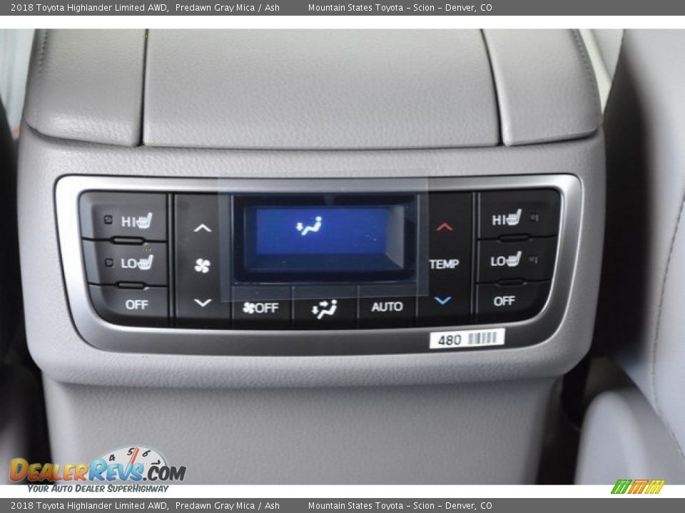 2018 Toyota Highlander Limited AWD Predawn Gray Mica / Ash Photo #17