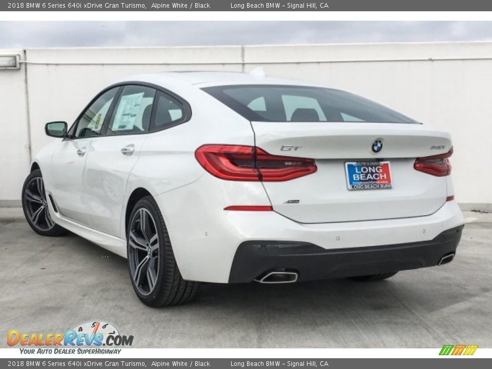 2018 BMW 6 Series 640i xDrive Gran Turismo Alpine White / Black Photo #3