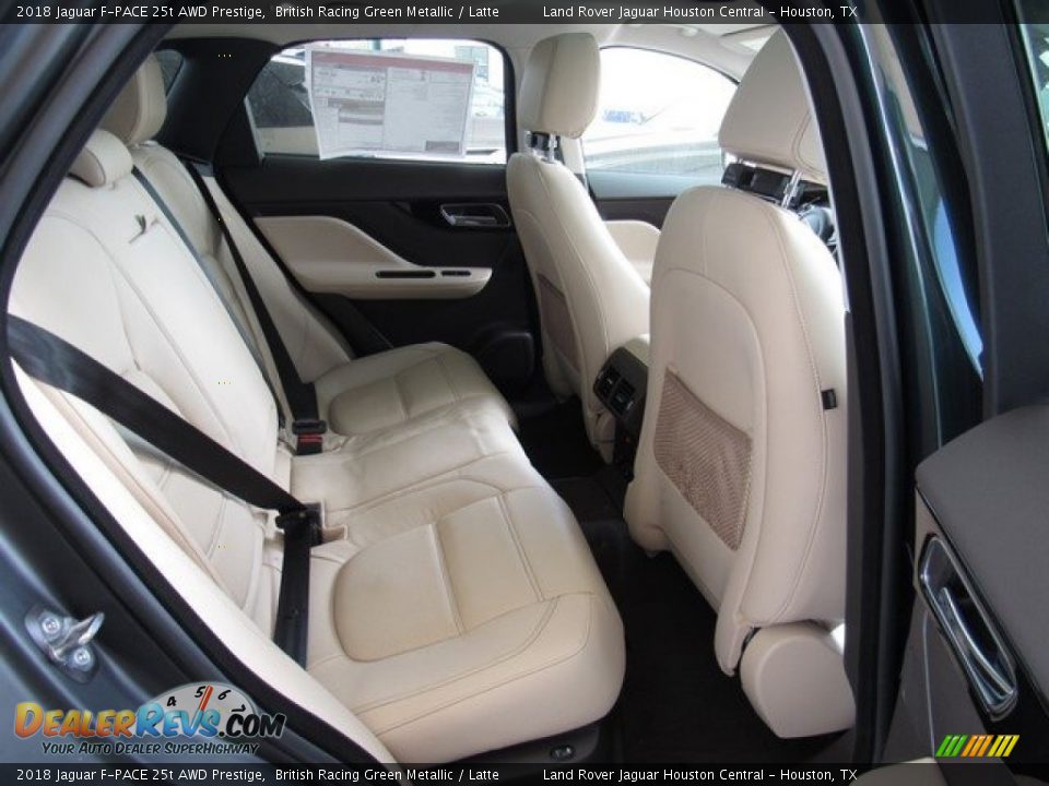 2018 Jaguar F-PACE 25t AWD Prestige British Racing Green Metallic / Latte Photo #18