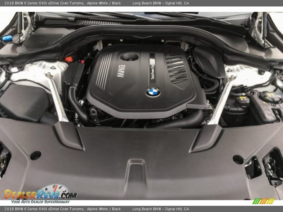 2018 BMW 6 Series 640i xDrive Gran Turismo Alpine White / Black Photo #8