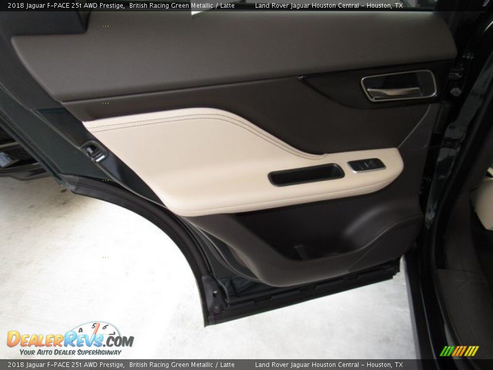 2018 Jaguar F-PACE 25t AWD Prestige British Racing Green Metallic / Latte Photo #23