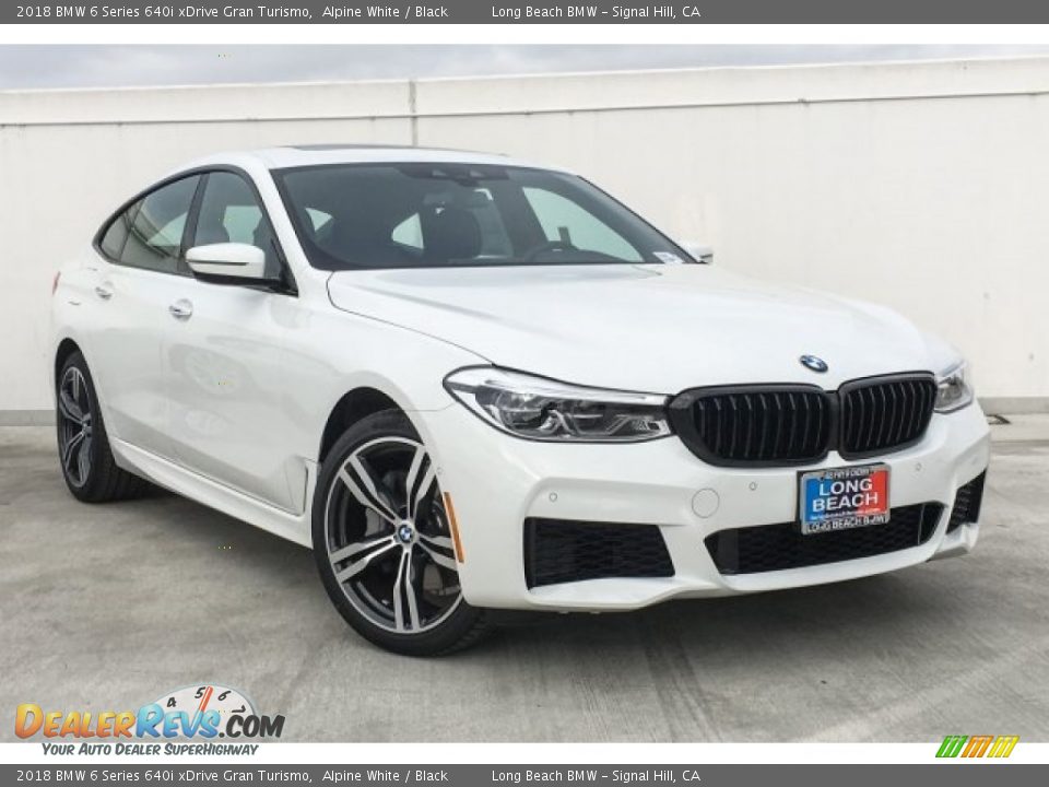 2018 BMW 6 Series 640i xDrive Gran Turismo Alpine White / Black Photo #12