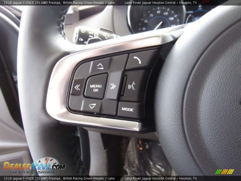 2018 Jaguar F-PACE 25t AWD Prestige British Racing Green Metallic / Latte Photo #29