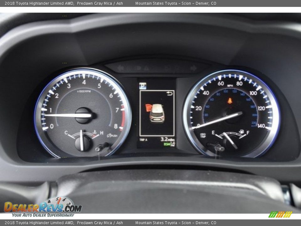 2018 Toyota Highlander Limited AWD Predawn Gray Mica / Ash Photo #32