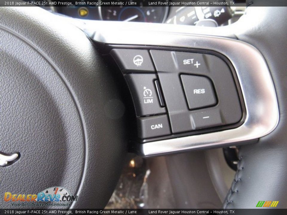 2018 Jaguar F-PACE 25t AWD Prestige British Racing Green Metallic / Latte Photo #30