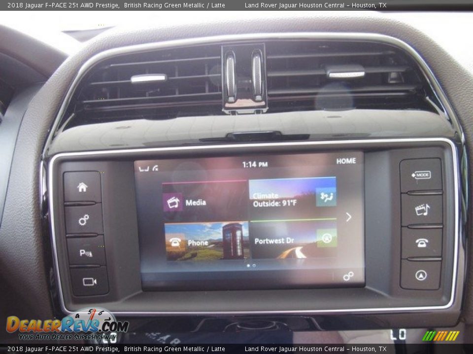 2018 Jaguar F-PACE 25t AWD Prestige British Racing Green Metallic / Latte Photo #32